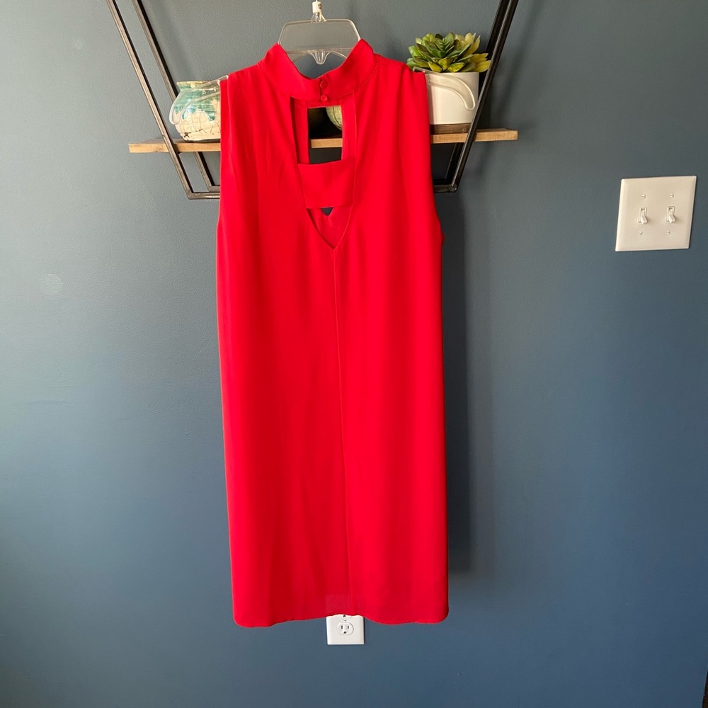 Skies Are Blue Medium Vibrant Red Dress NWOT - Picture 2 of 6